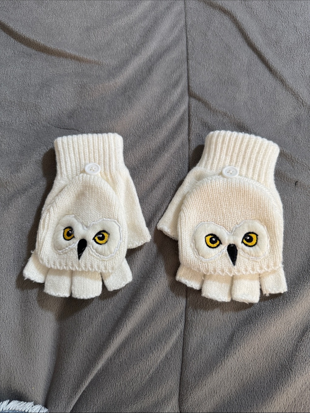 Harry Potter-hot topic Kids teens Convertible Owl Mittens Fingerless Gloves